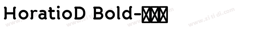 HoratioD Bold字体转换